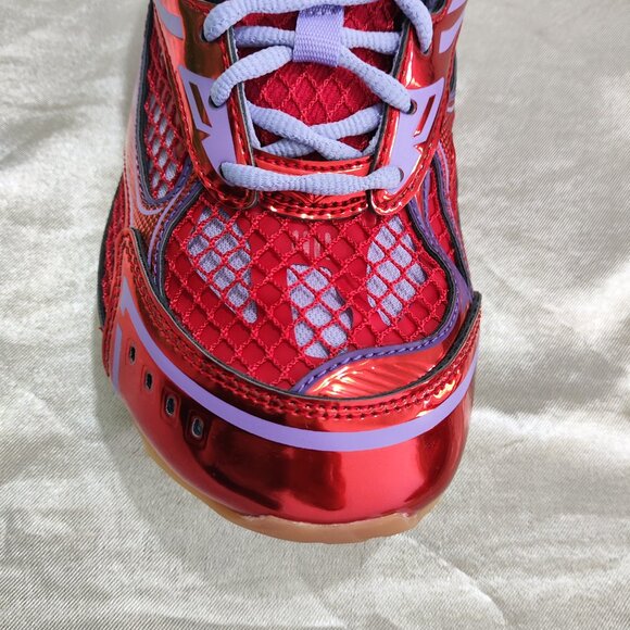 BOTTEGA VENETA Red & Purple Mesh Sneakers main image 8